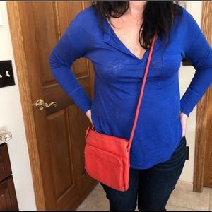 Salmon Tignanello cross body bag